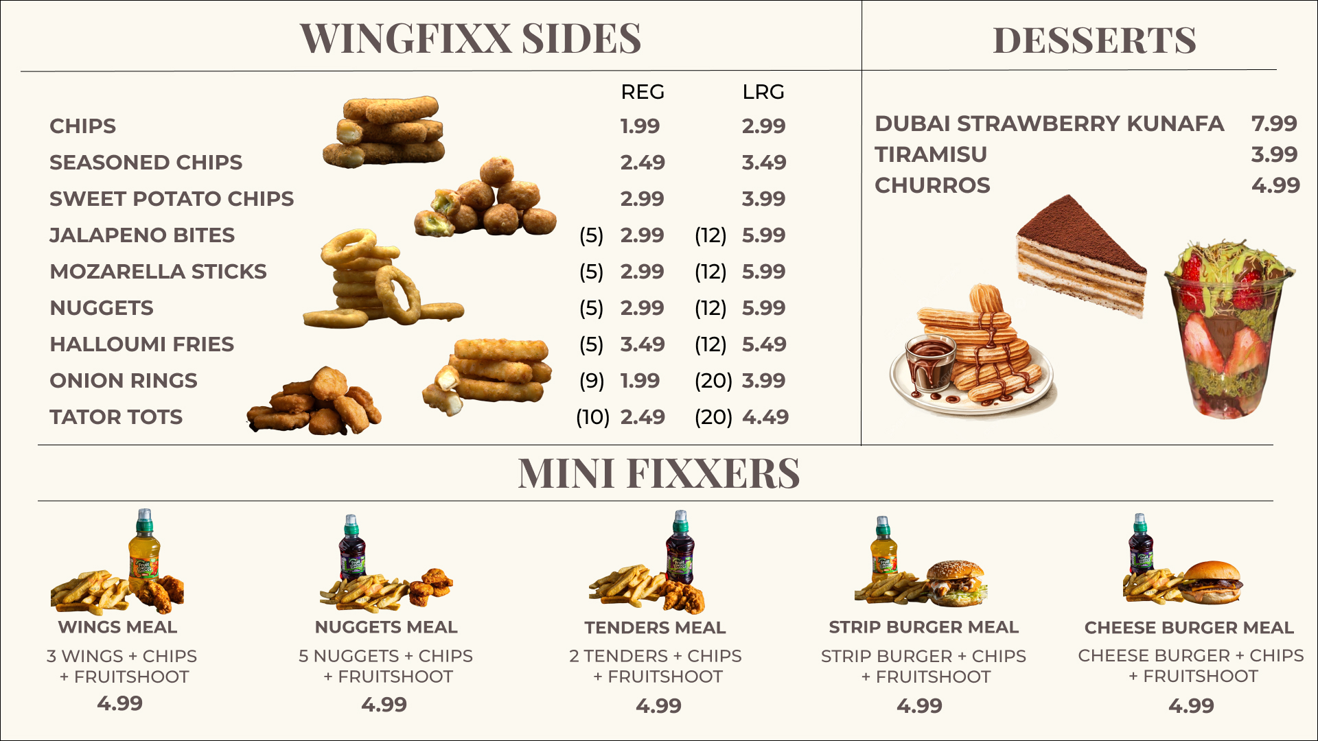 Menu Page 1